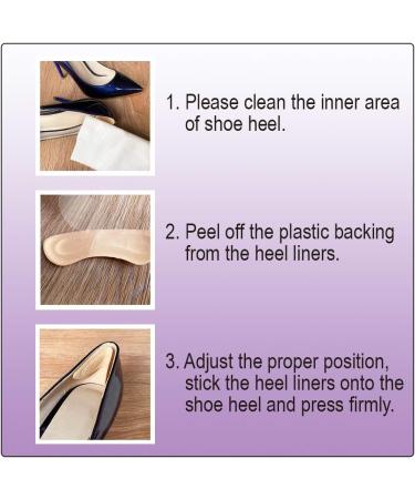 Unikstep Heel Liners - 8 Pairs Cushion Pads & Grips for Pain Relief and Shoe Size Adjustment - Buy Online on GoSupps.com