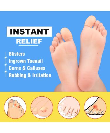 Toe Protection Silicone Caps - 14 Pieces for Blister Prevention | Durable Large Toe Pads for Men & Women - Buy Online on GoSupps.com