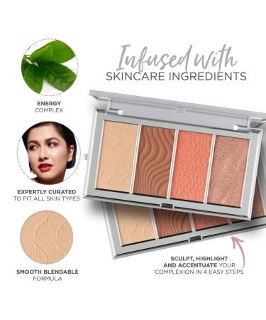 R 4-in-1 Skin-Perfecting Powders Face Palette Medium-Tan - Achieve Flawless Skin Tone - Buy Online on GoSupps.com