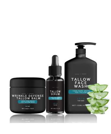 Mens Gift Set - Gifts for Dad - Mens Skincare Gift Sets for Face Cream & Face Serum & Face Cleanser - Face Wash Skincare Set - Mens Skin Care Gift Sets - Gifts for Him - Birthday Gifts for Men