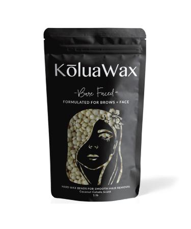Hard Wax Beads for Hair Removal  Thin Fine Facial Hair Formula  Our Most Gentle Wax for Sensitive Skin, Browns, Soft Upper Lips, Sideburns and Neck  Large 1lb Refill Pearl Beans for Wax Warmers  White Bare Faced by Kol