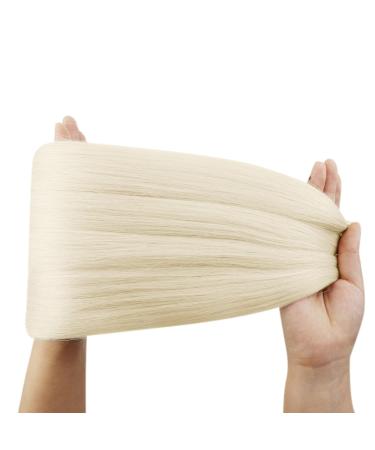Youngsee Virgin Weft Tressen Blond 50cm - Real Hair Extensions Easy Weaving Remy 25g #1000 - Buy Online on GoSupps.com