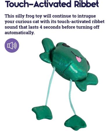 Petstages Toss N Dangle Frog - Interactive Cat Toy with Catnip | Fun Frog Design for Happy Cats - Shop Internationally! - Buy Online on GoSupps.com