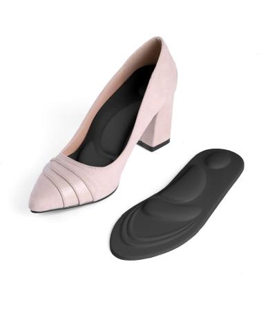 uxcell 4D Orthotics Arch Support Insoles for Women - Sponge Foam Inserts Size W6-8.5/M5-8 Black - Comfort & Pain Relief - Buy Online on GoSupps.com