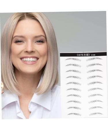 FOMIYES 6 Sheets Pairs Makeup Brow Sticker Stick on Brow Simulation Eyebrow 6d Eyebrow Stickers Disposable - Buy Online on GoSupps.com