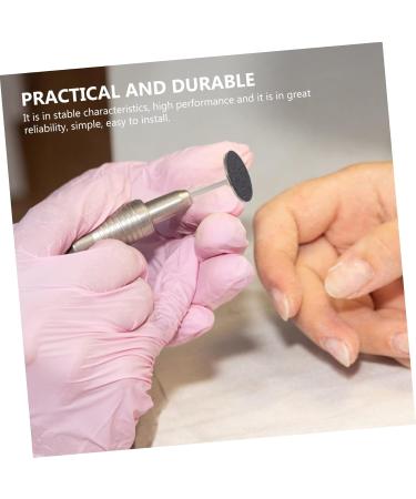 FOMIYES 5 Sets Nail Polishing Sheets Stainless Steel Disc Nail Sanding Slices Sandpaper Metal Shaft Manicure Accessories Manicure Sanding Tool Pad Electric Stainless Steel - Buy Online on GoSupps.com