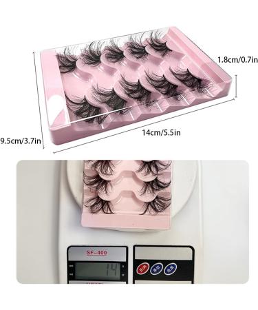 FAIRYGATE Fake Lashes Lashes Natural Look False Eyelashes Half Lashes Dramatic Fluffy Eye Lashes Short Wispy 5 Pairs Mink Lash with Glue and Pink Tweezers B5109 FGJSTB5109 - Buy Online on GoSupps.com