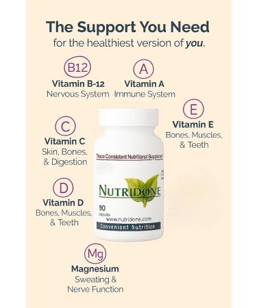 Nutridone is a Powerful Multivitamin Supplement to Fight Fatigue Promote Regularity Support Mood Promote Healthy Immune Function Support a Healthy Heart and Help Those with History of - Buy Online on GoSupps.com