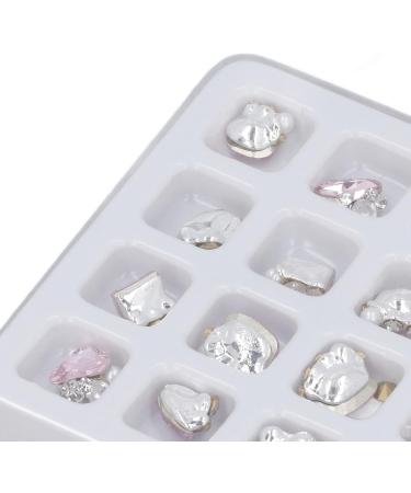 Nail Rhinestones Different Shape Rhinestone Nail Decoration Luxury 20pcs Nail Design Sparkling for Women for Travelling (Pink) - Buy Online on GoSupps.com