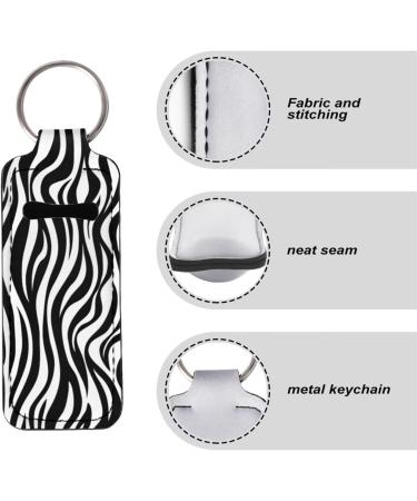COEQINE Chapstick Clip-on Keychain for Women and Girls Zebra Print - Buy Online on GoSupps.com