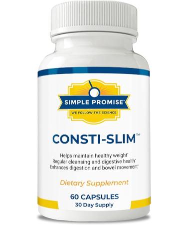 Simple Promise - Consti-Slim - Natural Digestion and Weight Support - Increases Digestive Enzymes, 60 Capsules