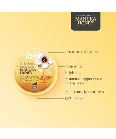 Wild Ferns Manuka Honey Night Cr me - 99% Natural, 100ml (Dry to Normal Skin) - Buy Online on GoSupps.com