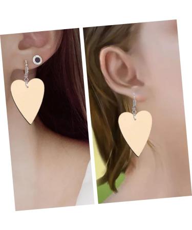 LIFKOME 50pcs Heart Shaped Earrings Wooden Eardrop Ear Accessories Casual Jewelry Party Ear Ornament Earring Studs for Women for Women Fashion and Attractive - Buy Online on GoSupps.com