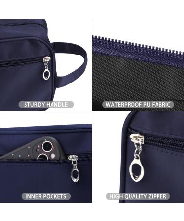 Waterproof Toiletry Bag for Men & Women - Travel Wash & Shaving Bag in Blue - Buy Online on GoSupps.com