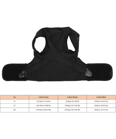 Hunchback Corrector for Teenagers - Breathable & Soft Black Back Support (XL) | Ideal for Home Use - Buy Online on GoSupps.com