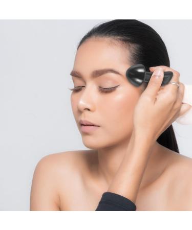 Mobestech Jade Facial Massage Tool - Mushroom Gua Sha & Obsidian Eye Massager for Smooth Skin | International Shipping - Buy Online on GoSupps.com