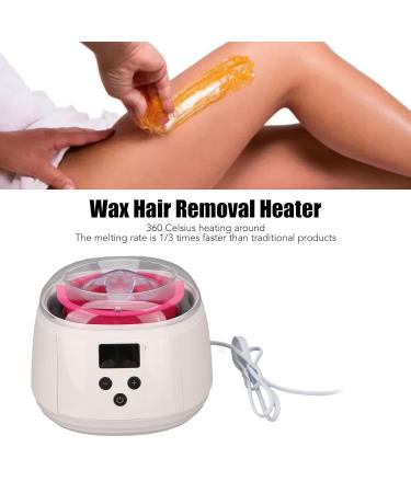 Professional Wax Warmer & Wax Set for Hair Removal - LED Display Silicone Bowl & 4 Wax Beans (EU Plug) - Buy Online on GoSupps.com