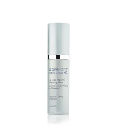 Glowbiotics Advanced Vitamin C Brightening Serum: Pigmentation Reduction Collagen-Boosting Reduces Wrinkles and Dark Spots Probiotic-Enriched Airless Pump 1 fl. oz