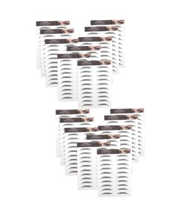 Ipetboom 20 Pcs Imitation Eco Eyebrow Sticker Hair 6d Beauty Stickers