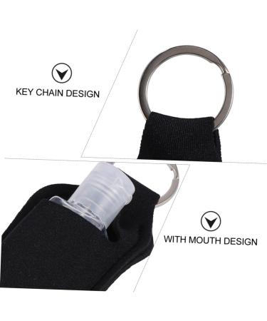 Ipetboom 6pcs Portable Travel Bottles Hand Bottle Cover Bottle Cap Perfume Bottle Filling Black 12X6CM - Buy Online on GoSupps.com