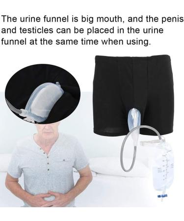 Wearable Urine Bag Male Urinal Bag Reusable Portable Tube Urine Leg Bag Incontinence Pants Pee Holder for Men Elder L Large - Buy Online on GoSupps.com