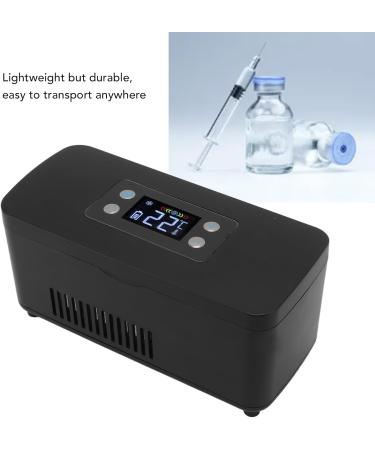 Portable Insulin Cooler & Refrigerator Box - Compact Freezer for Travel | Black US Plug - Buy Online on GoSupps.com