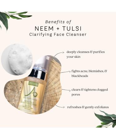 Neem & Tulsi Clarifying Pores Cleanser - Acne-Fighting Niacinamide Skincare | 110ml - International Shipping Available - Buy Online on GoSupps.com