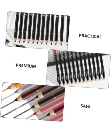 FOMIYES 24 Pcs Lip Liner Eyeliner Black Waterproof Eyeliner Gel Eyeliner Pencil Cosmetic Pen Matte Supplies 1 count (Pack of 1) Assorted Colorx2pcs - Buy Online on GoSupps.com