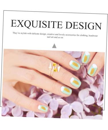 FRCOLOR 25 Boxes Nail Decoration Metal Nail Art Stickers Nail Pendant DIY Nail Decoration Nail Art Set Wedding Decoration Gold Decoration Nail Rhinestone Manicure Decor Charm Suite - Buy Online on GoSupps.com