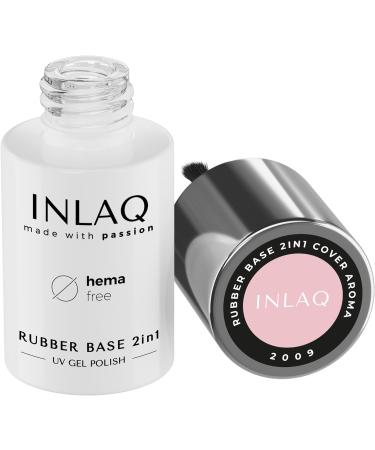 INLAQ 2in1 Rubber Base Gel UV HEMA Free Aroma 6ml | High Opacity Gel Nail Polish Base & Cover Gel with Aroma - Buy Online on GoSupps.com
