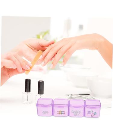 Amosfun 1 Set Nail Art Storage Box Nail Organizers and Storage Makeup Drawer Ornament Storage Bin Ornament Container Nail Acrylic Powder Nail Jewelry Diamond Box Accessories Abs 21x17.6x2cm Colorful - Buy Online on GoSupps.com