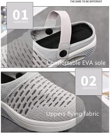 Feeon Air Cushion Orthopedic Slip-On Shoes - Women's Arch Support Sandals (Navy, Size 10) - Buy Online on GoSupps.com