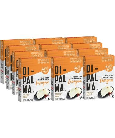 DiPalma - Low Carb Gluten Free Hearts of Palm Lasagna Style | 4g of Carbs | 12 Unit Pouch per Pack (12-Pack) - Buy Online on GoSupps.com