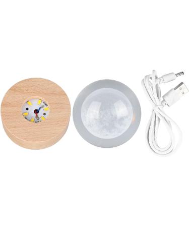 Kenanlan 3D Crystal Moon Ball - Bright Clear Astronomy Sculpture & Night Light | 6 cm Miniature Decoration - Buy Online on GoSupps.com