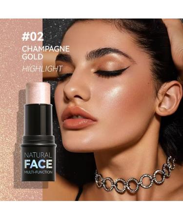 2-Pack Highlighting and Finishing Stick Non-stick Face Highlighter and Shadow Pencil Long-Lasting Smooth Face Highlighting Makeup (Yinhe Coffee) - Buy Online on GoSupps.com