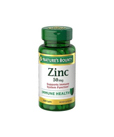 Nature s Bounty Chelated Zinc 50mg Helps to Maintain Immune Function - 400 Caplets