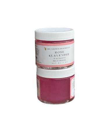 Rose & Lavender Jelly Face/Under Eye Mask | Lavender Jelly Mask for Face Care | Brightening & Nourishing Skin Treatment Mask | Rose Water Lavender Water Bee Pollen - 1 OZ 1 Ounce (Pack of 1)