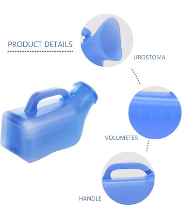 Urinal For Men Male Portable Urinal Pee Bottles Home Urinal Potty Thick Firm Urine Bottle with Lid for Men 1L - Buy Online on GoSupps.com