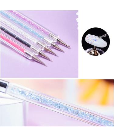 Olakin Nail Art Brushes Set - 5 Pcs Manicure Drawing Pens for Nail Design in Grey, White, Brown, Black - Buy Online on GoSupps.com