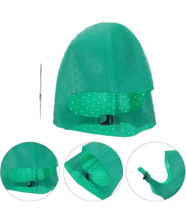 Bonnet de Coloration et M ches Professionnel en Silicone R utilisable Vert avec Perforations Pr cises pour M ches Cibl es Coiffure Maison et Salon - Buy Online on GoSupps.com
