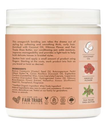 SheaMoisture Kids Braiding Jam Coconut & Hibiscus 5.5oz - Style Hair with Natural Ingredients - Buy Online on GoSupps.com