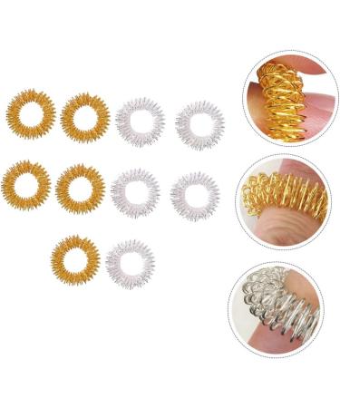 Fomiyes 10-Pack Spiky Finger Massage Rings | Sensory Fidget Toys for Decompression & Relaxation | Chinese Massage Finger Rings - International Shipping Available - Buy Online on GoSupps.com