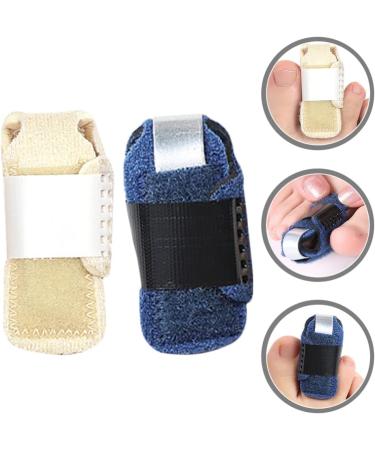 Healeved Toe Splint 2Pcs Set - Hammer Toe Straightener & Corrector for Crooked, Claw, Bent, Mallet Toe - Left Assorted Color - Buy Online on GoSupps.com