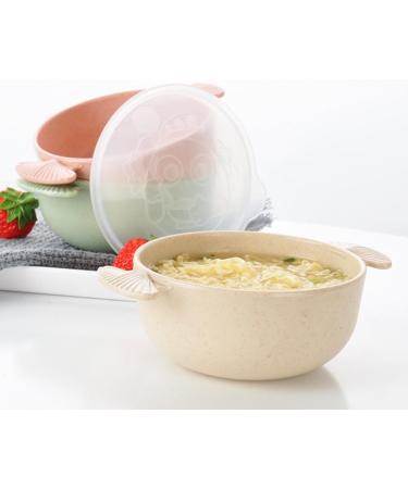 Golandstar Wheat Straw Eco Biodegradable Unbreakable Bowl Baby Anti Hot Dinnerware Kids Children Bowls for Rice Soup Popcorn Fruit Salad (1 Beige) 1 Beige - Buy Online on GoSupps.com