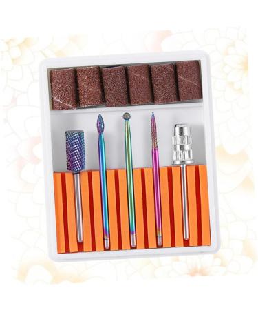 POPETPOP 1 Set Nail Drill Bits Nail Art Equipment Braiding Hair Supplies Dappen Dish for Acrylic Nails Tweezers Sheath Tiny Straw Hat Bunny Ear Pearl Clip Cuticle Drill Bit Manicure Tool 6.5x5.5cm Orange - Buy Online on GoSupps.com