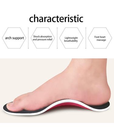 Orthotic Insoles for Heel Pain Relief - Comfortable Plantar Fasciitis Support for Men & Women - Black Orthopedic Insoles for Flat Feet - Buy Online on GoSupps.com