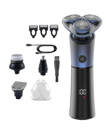 Head Shavers for Bald Men Cordless Wet and Dry Waterproof Ipx6 Electric Shaver Men's Beard Electric Shaver Face Bald Head Shaver Rechargeable (Color : 4in1-A)