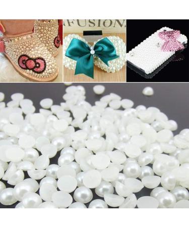 Self Adhesive White Pearl Stickers - 990 Pcs for Makeup, Nail Art, Crafts | 3mm/4mm/5mm/6mm - Buy Online on GoSupps.com