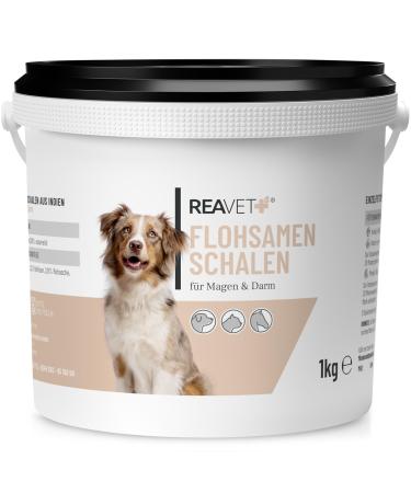 Reavet psyllium shells for dog & horse 1kg - Naturrein in premium quality fiber -rich gluten -free I psyllium for horses dogs & cats in premium quality without additives 1.00 kg (1 Pack)
