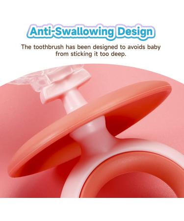 Baby Toothbrush for 6+ Months to 6 Years - Food Grade Silicone Bristles - U Shaped Infant & Toddler Training Toothbrush - Blue - Buy Online on GoSupps.com